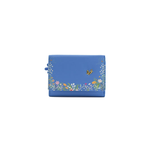 Shiloh Midi Tri-Fold Purse Blue