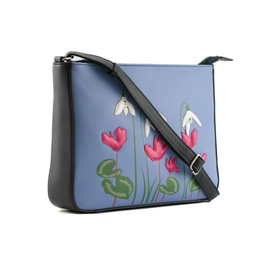 Snowdrop Leather Crossbody Bag