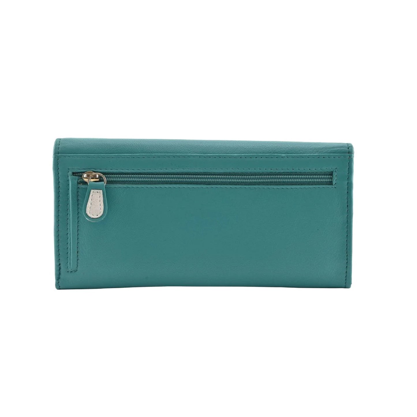 Sophia Matinee Leather Wallet - Turquoise