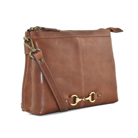 Mala Steed Double Pocket Leather Bag NZ