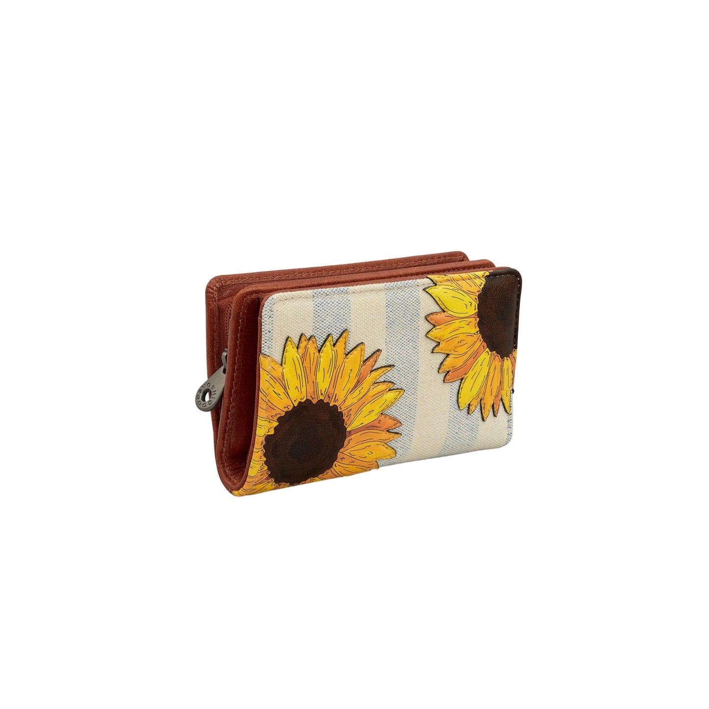 Yoshi Goods Sunflower Blooms Oxford Leather Purse NZ