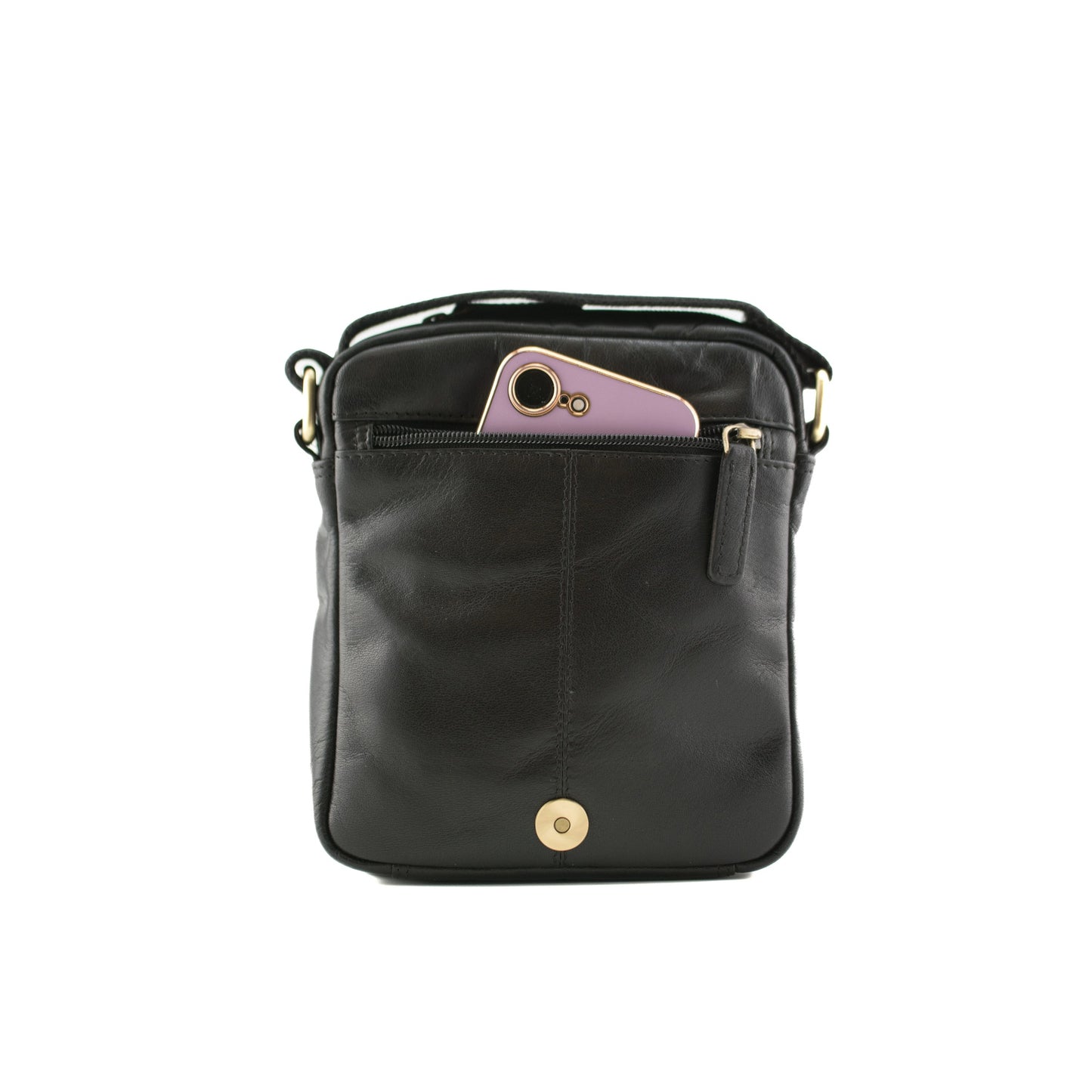 Toro Compact Flap Messenger Leather Bag - Brown
