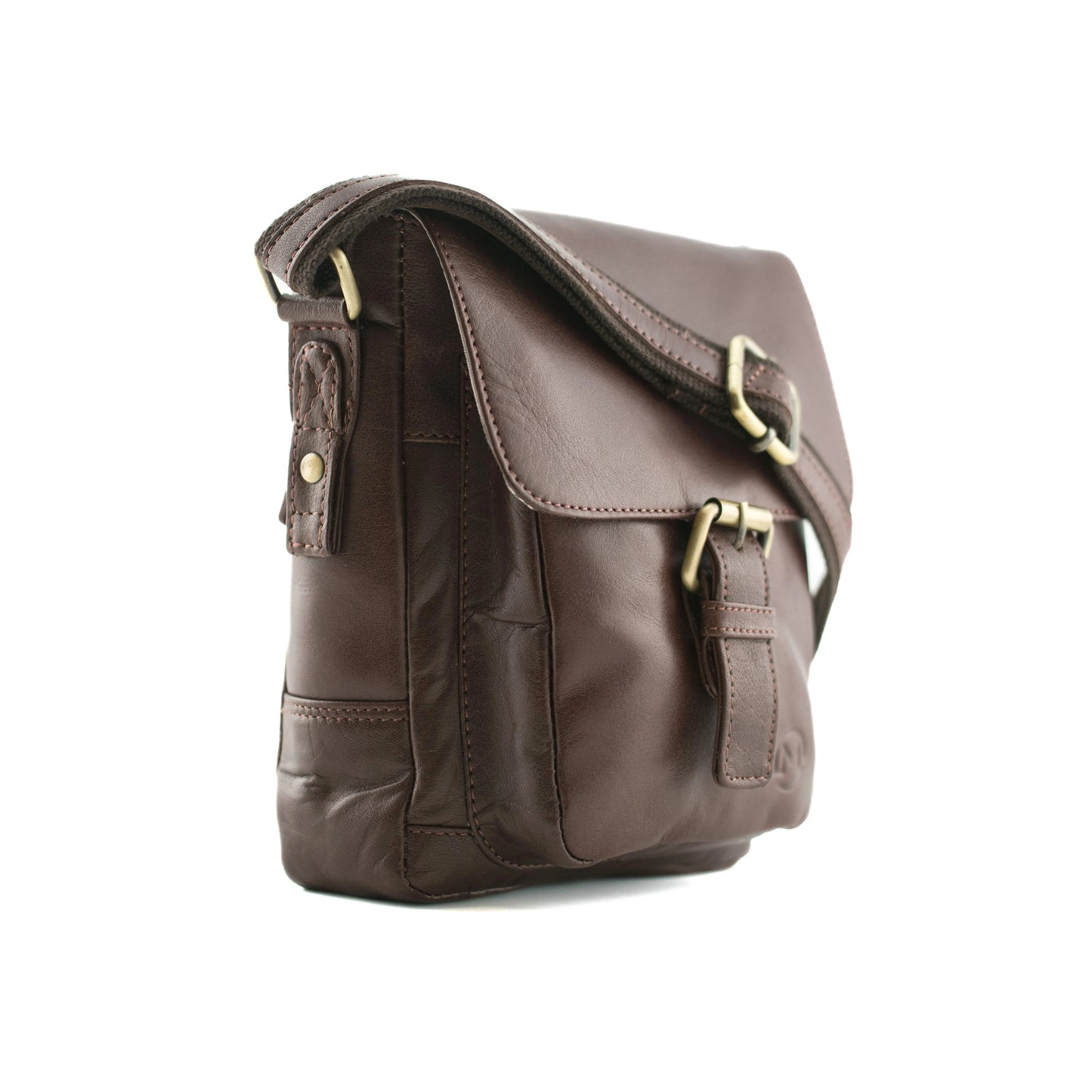 Toro Leather Compact Satchel - Brown