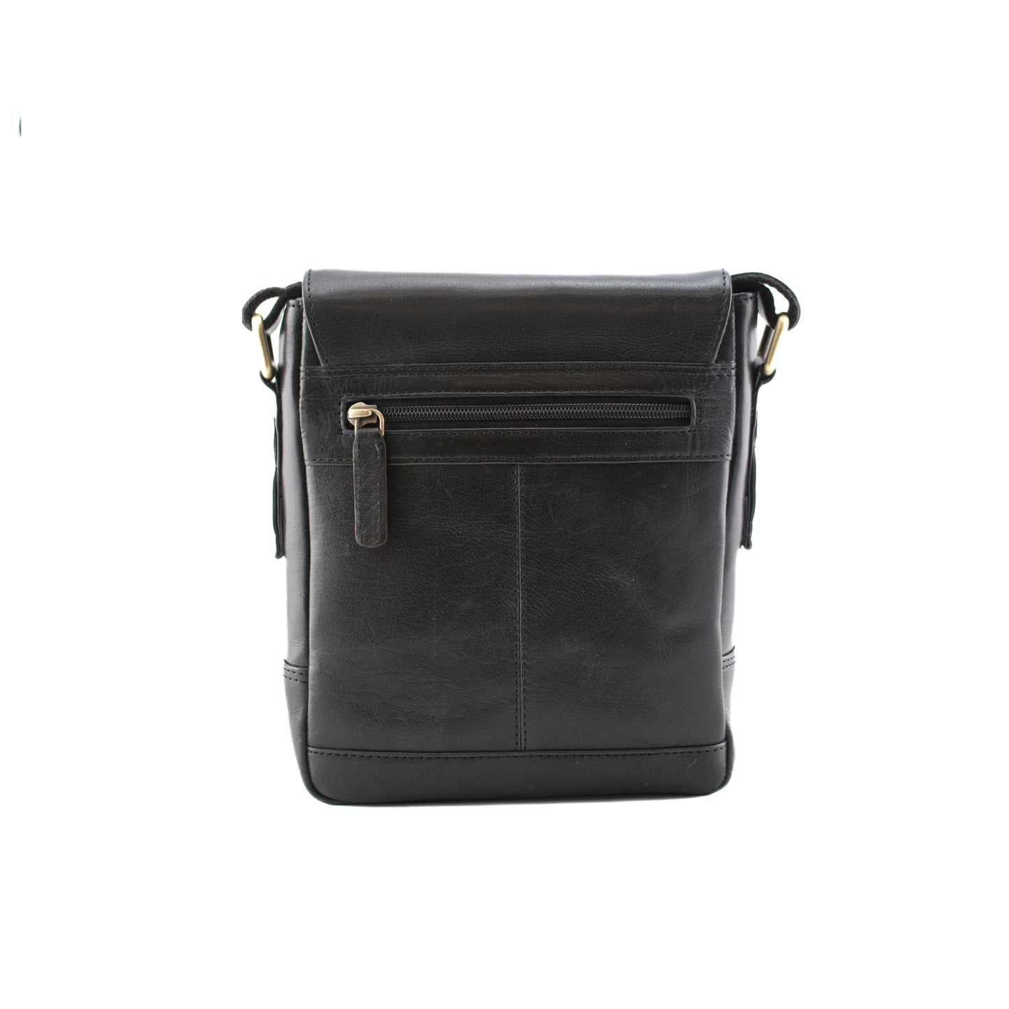 Toro Leather Compact Satchel - Black