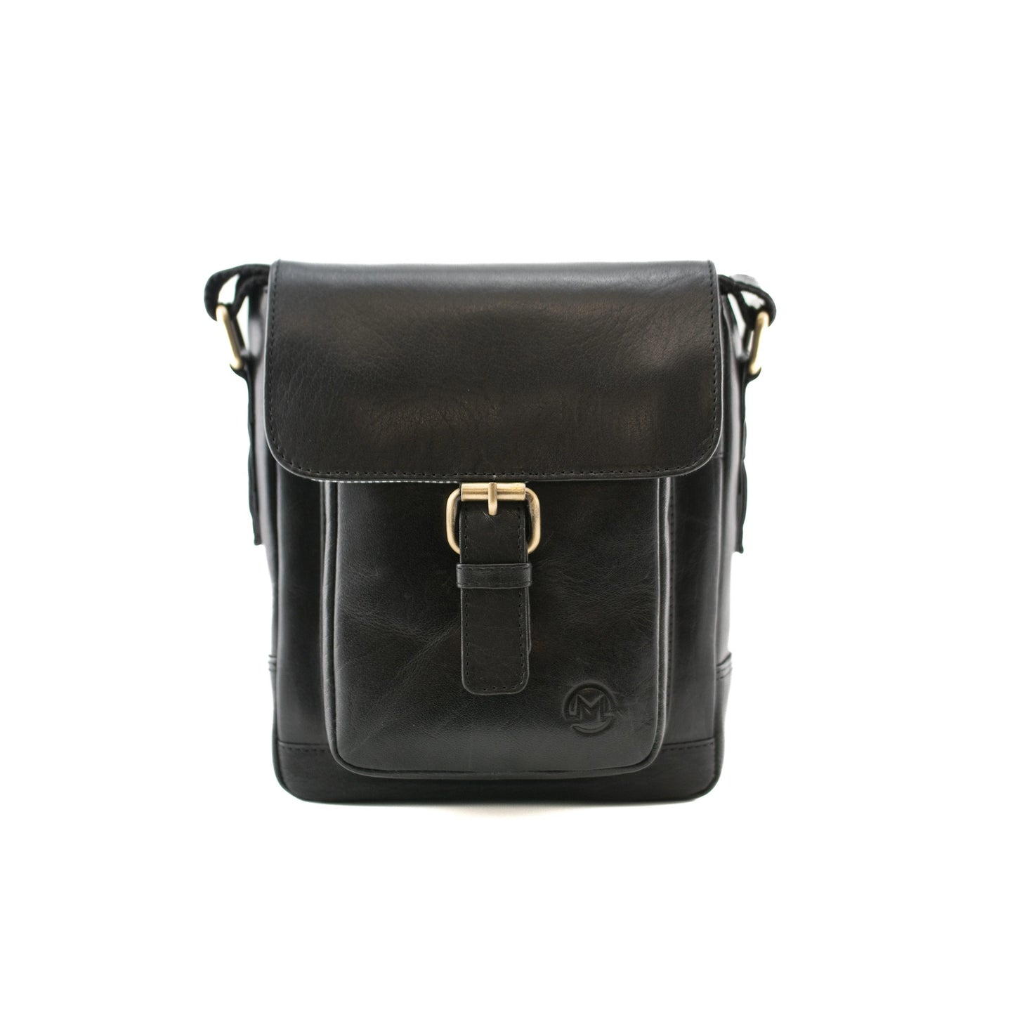 Toro Leather Compact Satchel - Black