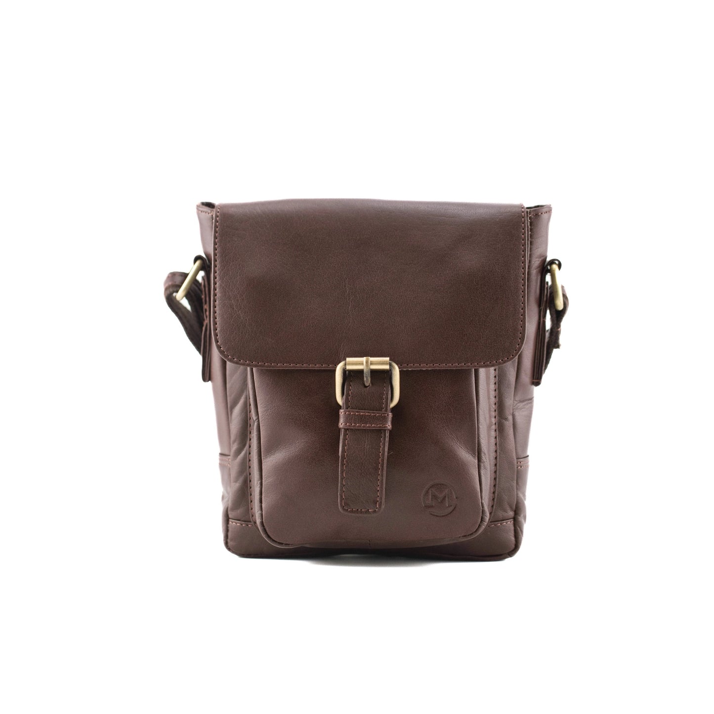 Toro Leather Compact Satchel - Brown
