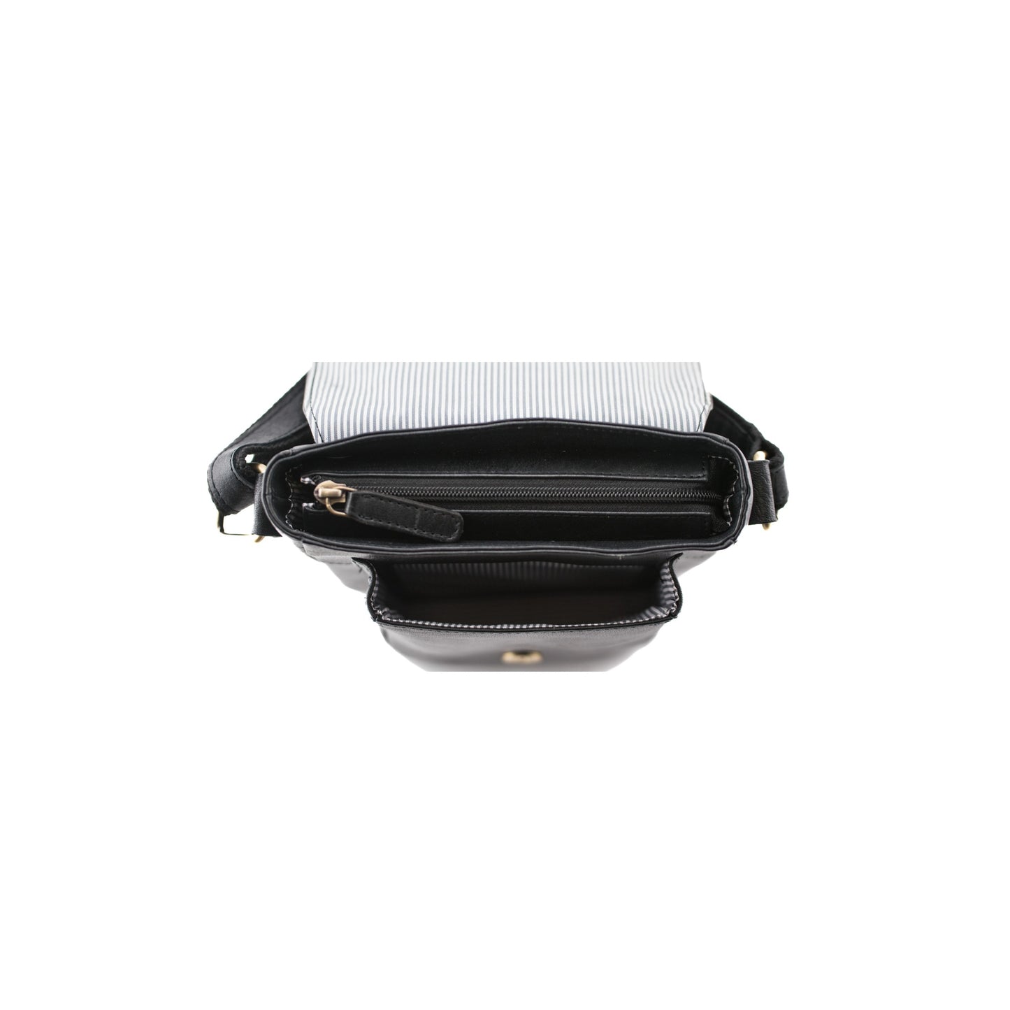 Toro Leather Compact Satchel - Black
