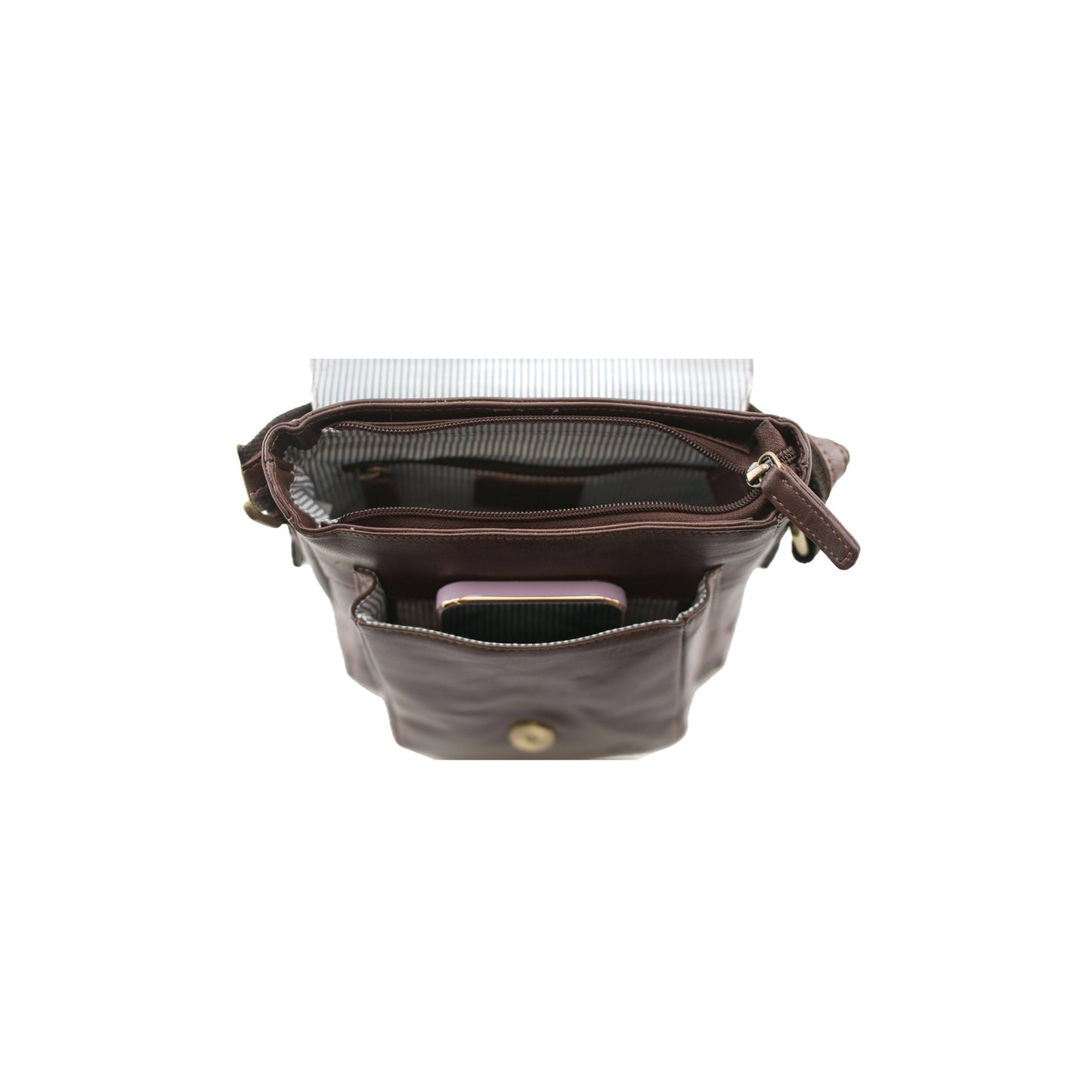 Toro Leather Compact Satchel - Black