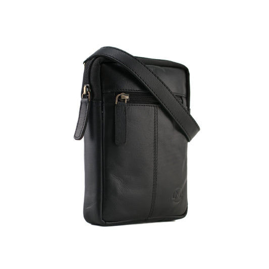 Toro Leather Travel Bag - Black
