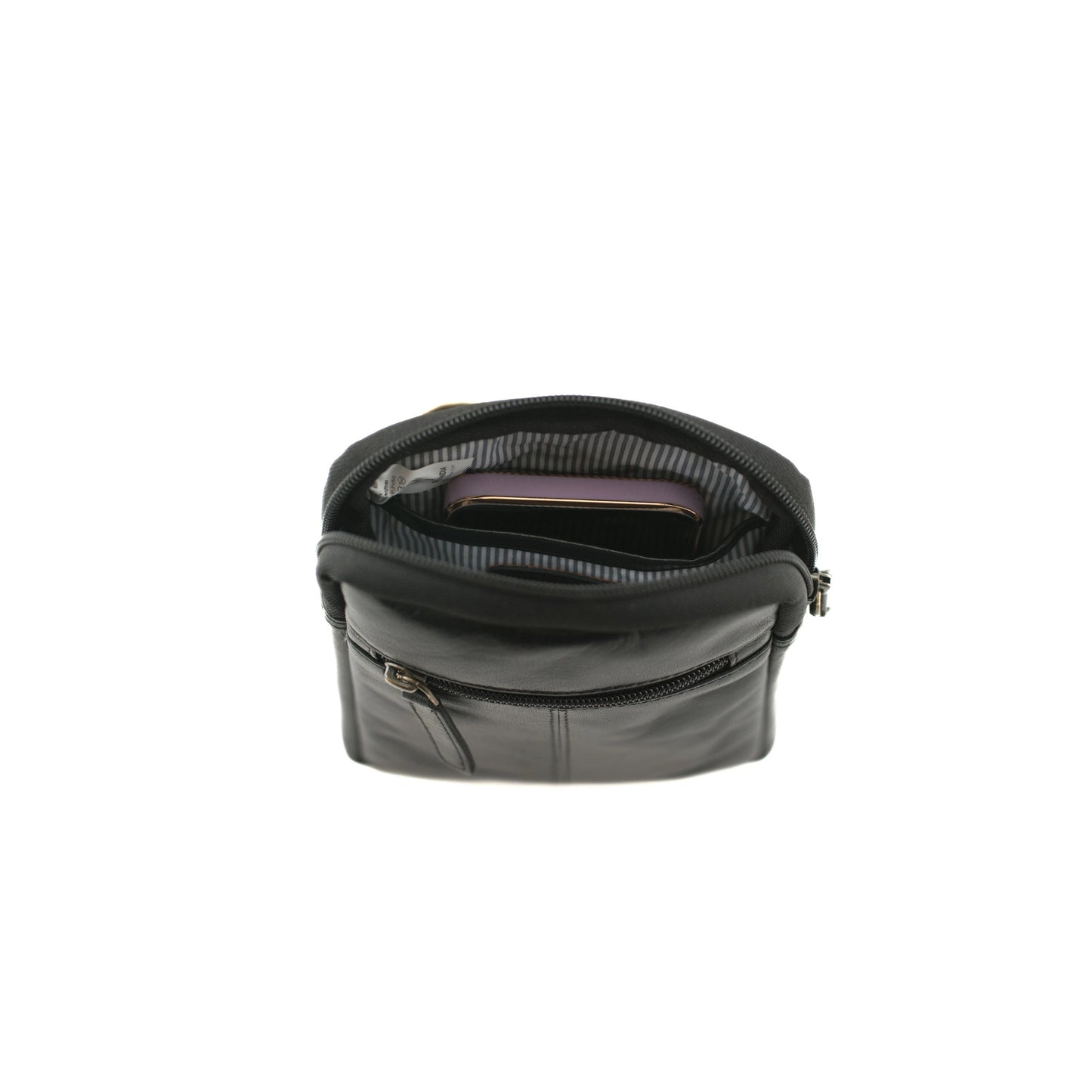 Toro Leather Travel Bag - Black