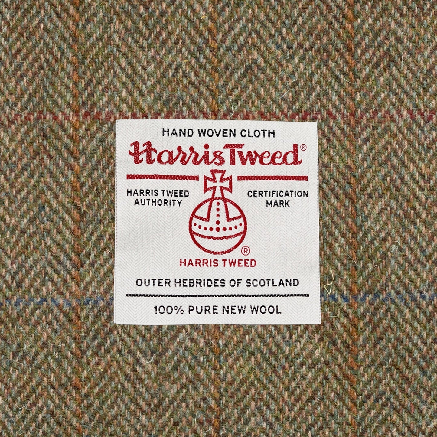 Highland Cow Tweed & Leather Flap Over Crossbody - Brown