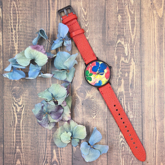 Manta Red Floral | Ladies Watch