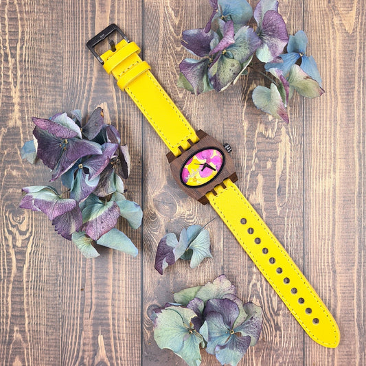 Kamera Yellow Floral | Ladies Watch