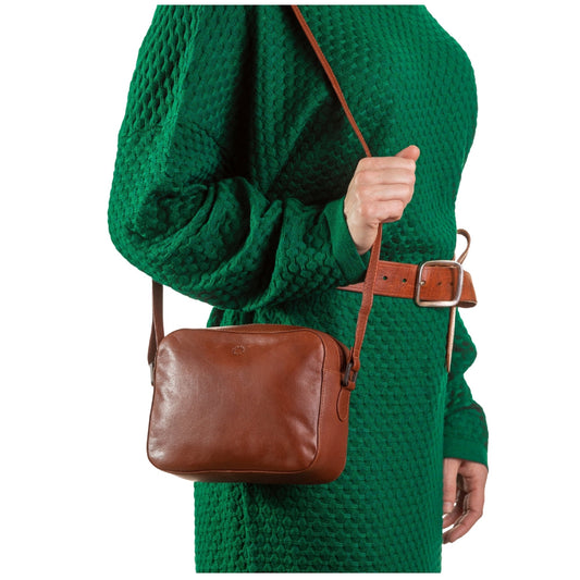 Belmont Leather Crossbody Bag - Brown